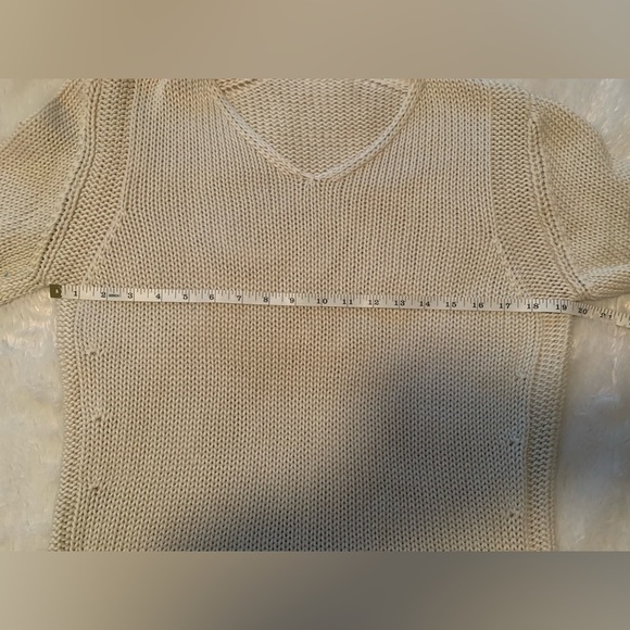 Small Dirocco - Neutral Cream Color Sweater - Size Small - 100% Baumwolle - Picture 3 of 6